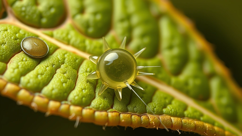 Close-up of plant stomata on leaf surface responding to water stress, detailed cellular structures with guard cells adjusting aperture, photorealistic microscopic perspective with natural colors, no charts or text elements