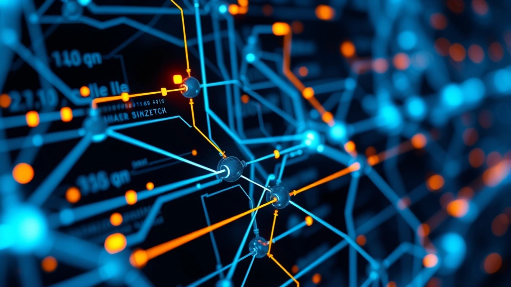 Detailed close-up of interconnected network nodes with flowing data streams and glowing connections representing pipeline stages and variable flow through automated systems